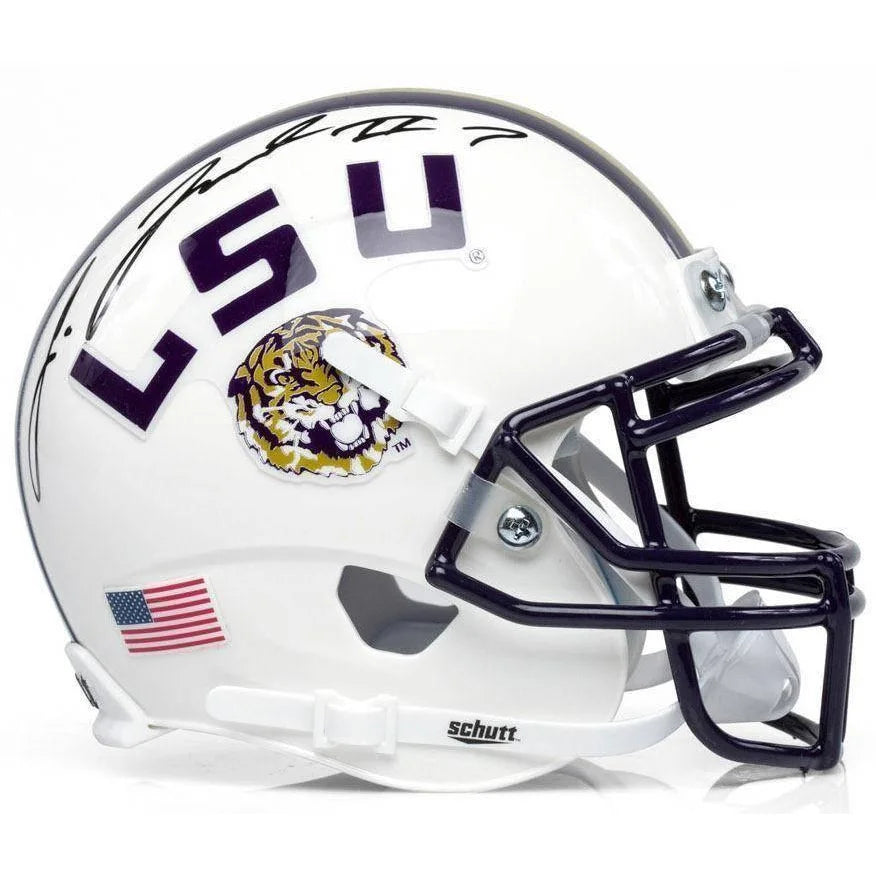 Leonard Fournette Autographed LSU Tigers Full Size Helmet with COA - Authentic Signed Football Memorabilia for Collectors & Fans - Perfect for Home Display, Man Cave, or Sports Room Decor
