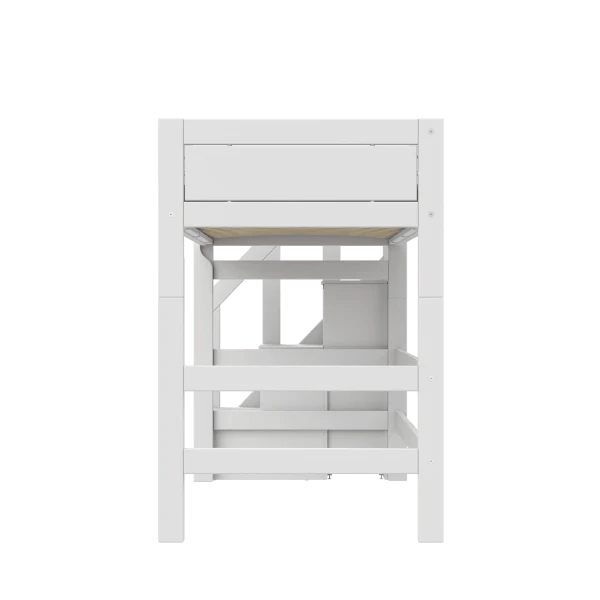 High Sleeper Bed with Staircase - 152cm Loft Bed for Kids & Teens - Space-Saving Bedroom Furniture for Small Rooms & Dormitories