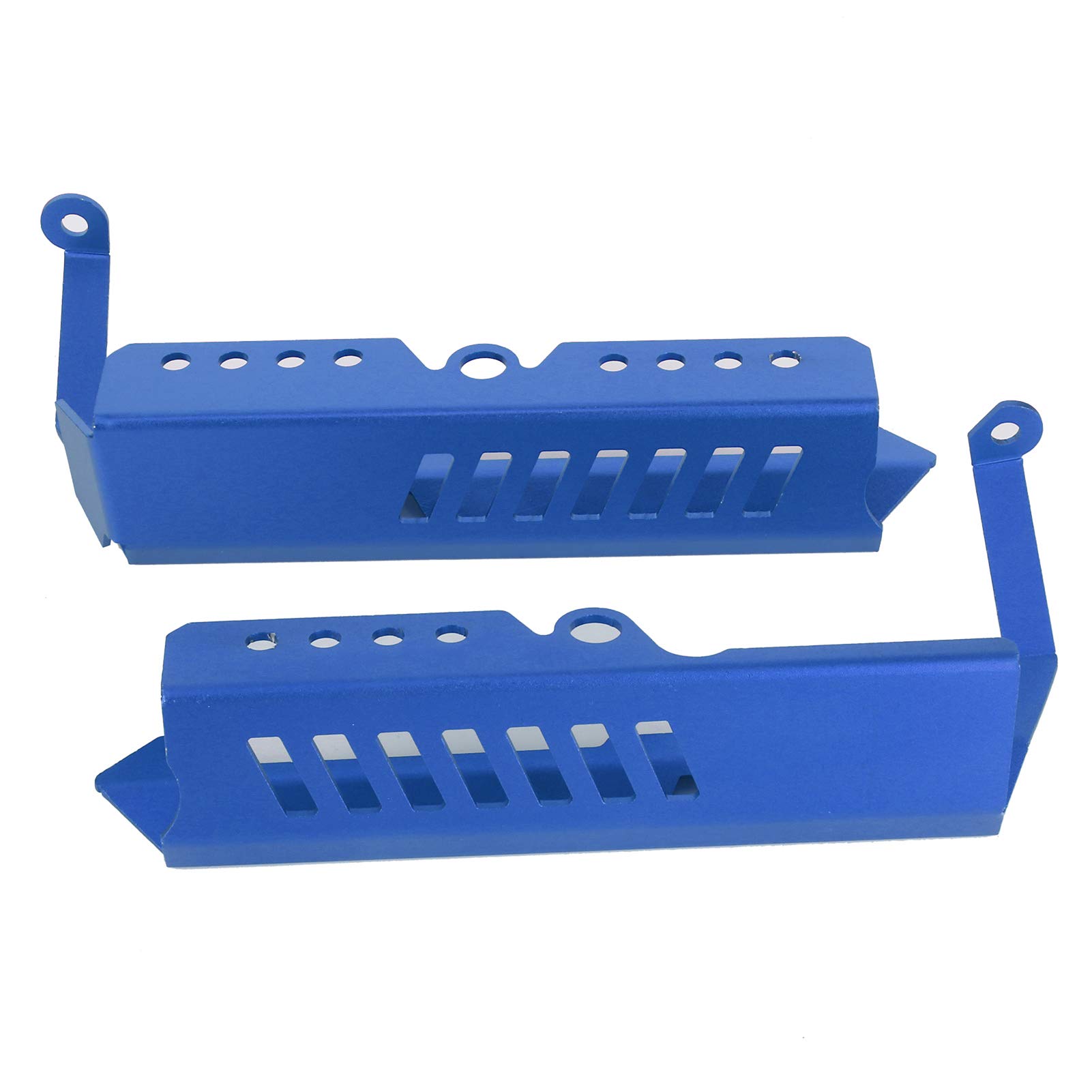Qinlorgo Motorcycle Radiator Side Cover & Guard Grill Pair - Replacement Radiator Guards for Motorcycle & Car (Blue) | Durable Protection for Off-Road & Street Riding