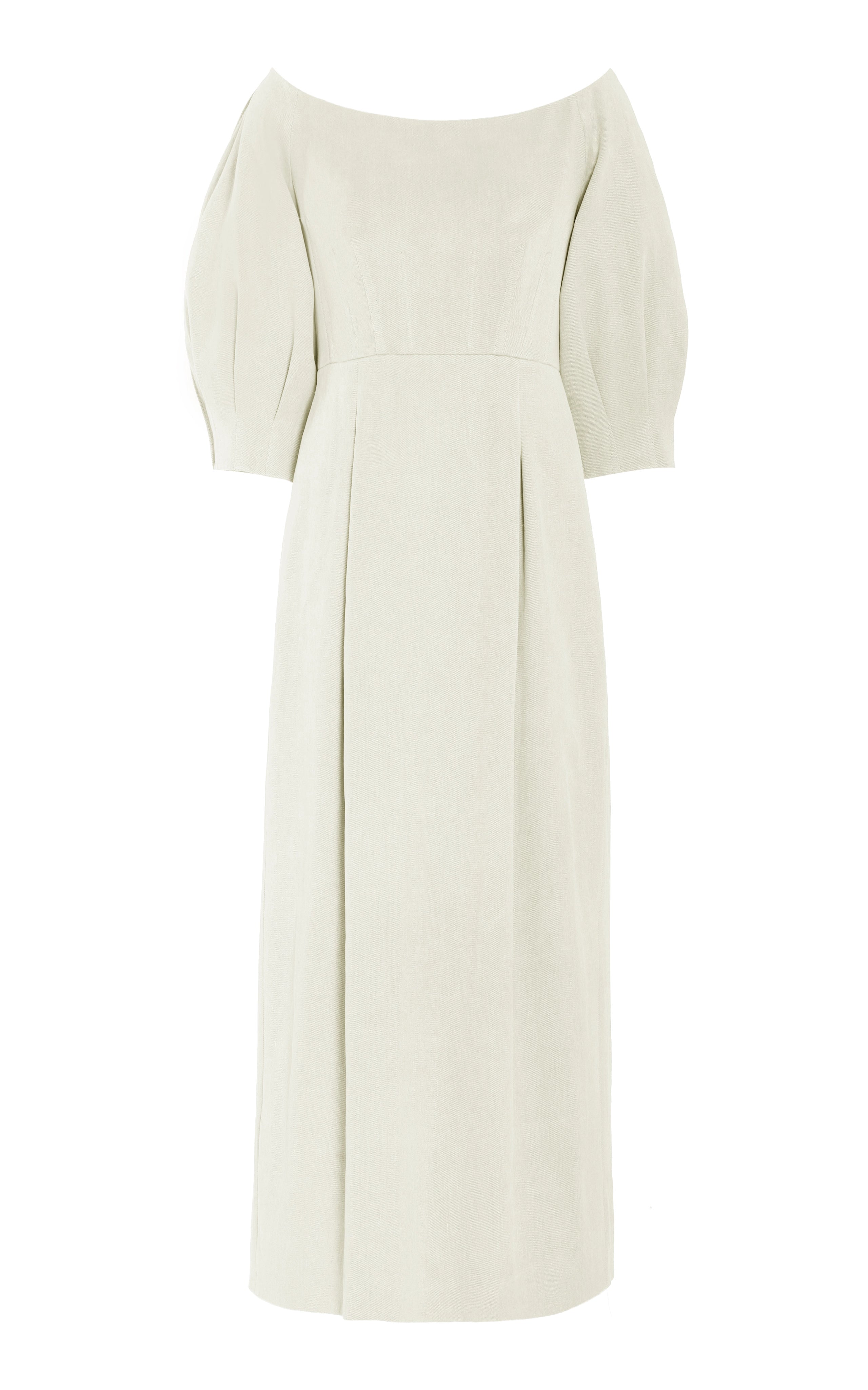 Majano Ivory Hemp Cotton Dress - Women's Boho Summer Maxi Dress for Beach, Vacation & Casual Wear