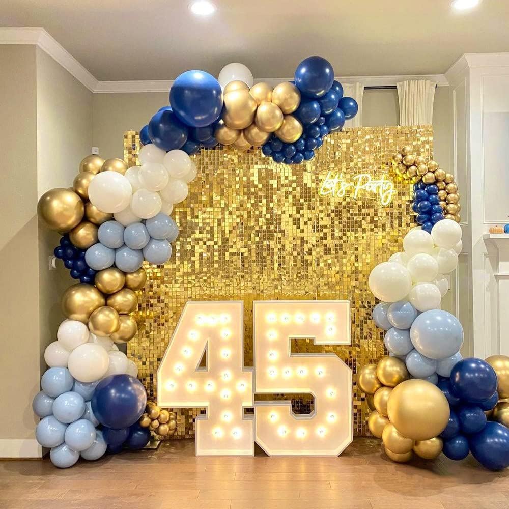 6x6ft Gold Sequin Wall Backdrop - Elegant Square Shimmer Party Decor for Bridal Showers, Birthdays & Bachelorette Parties | Perfect for Wedding Decorations, Photo Booths & Event Backgrounds