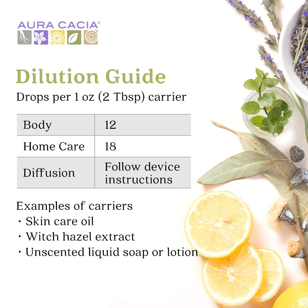 Aura Cacia 100% Pure Tea Tree Essential Oil - GC/MS Tested for Purity | 473.2 ml (16 fl oz) | Melaleuca alternifolia | Natural Skin Care, Aromatherapy & Home Cleaning Solution