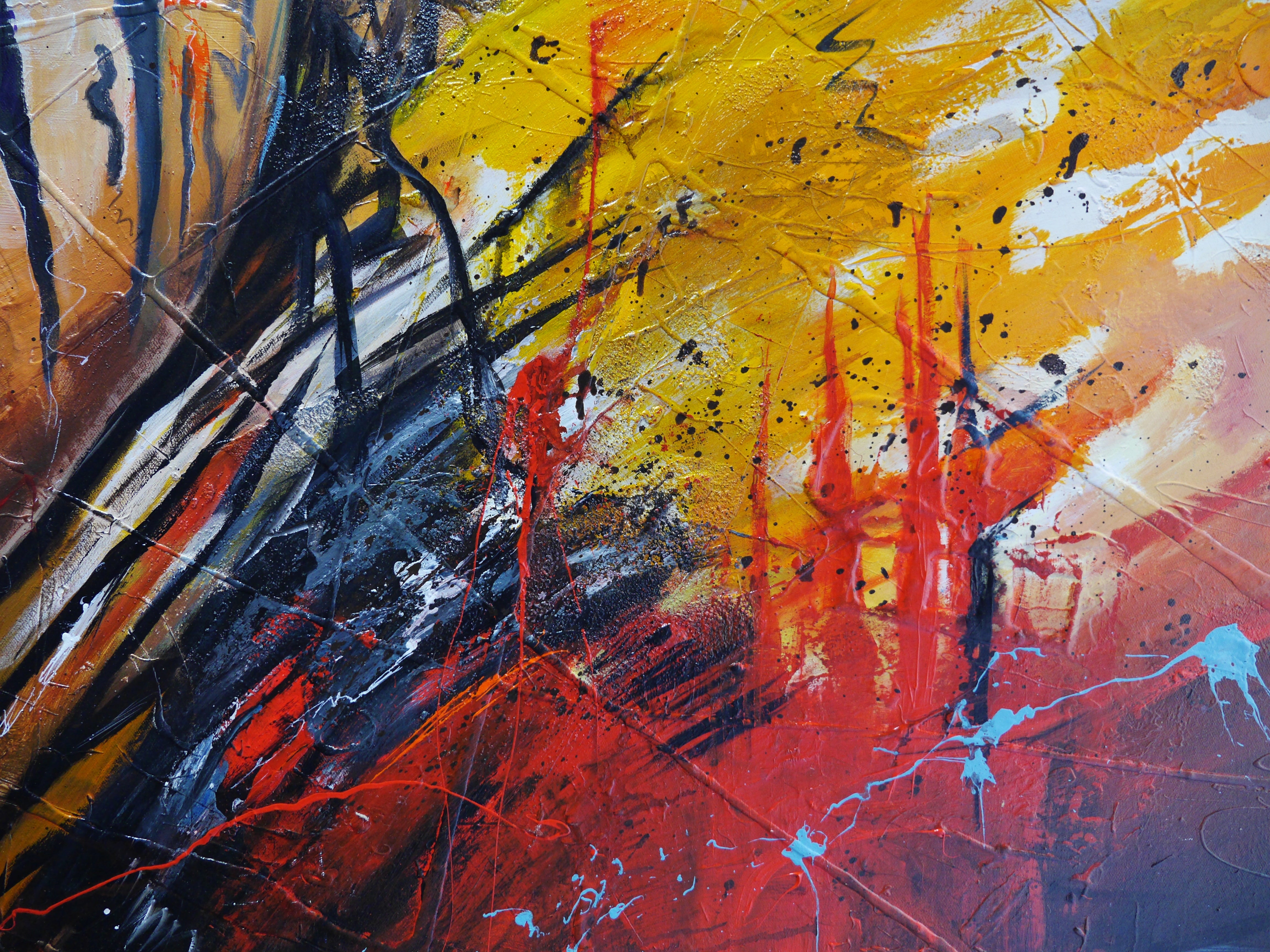 Fearless 200cm x 120cm Abstract Textured Canvas Art - Modern Framed Wall Painting for Living Room, Bedroom & Office Decor