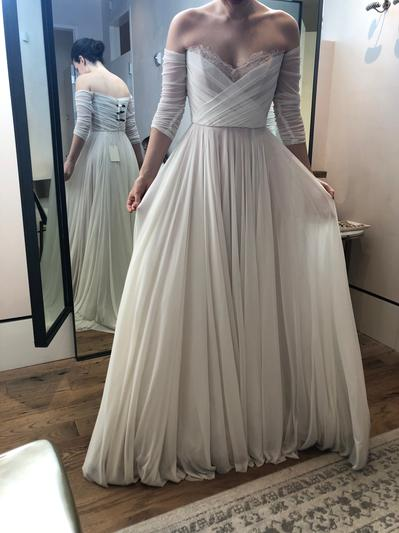 Wtoo by Watters Miles Wedding Gown - Elegant A-Line Bridal Dress for Beach, Garden & Church Ceremonies