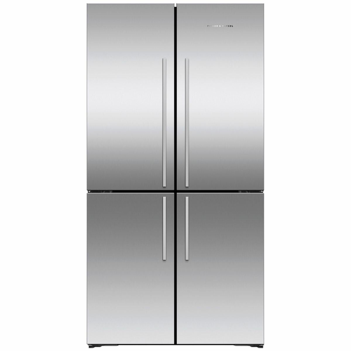 Fisher & Paykel 605L Quad Door Refrigerator Stainless Steel RF605QDVX2 - Large Capacity French Door Fridge for Modern Kitchen & Entertaining