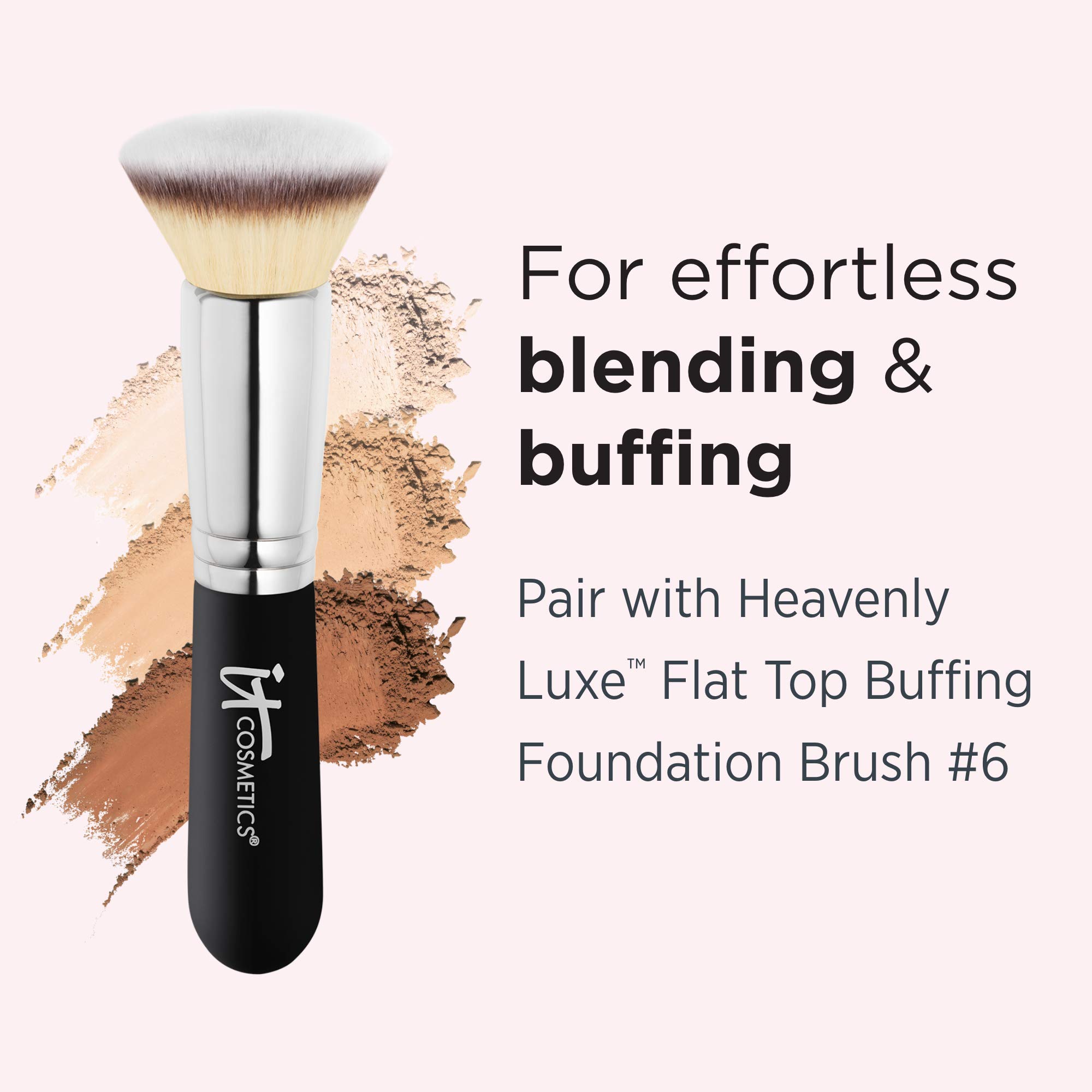 IT Cosmetics Celebration Foundation - Full-Coverage Anti-Aging Powder Makeup with Hydrolyzed Collagen & Hyaluronic Acid - Blurs Pores, Wrinkles & Imperfections - 0.3 oz | Perfect for Daily Wear, Special Occasions & Photo Shoots
