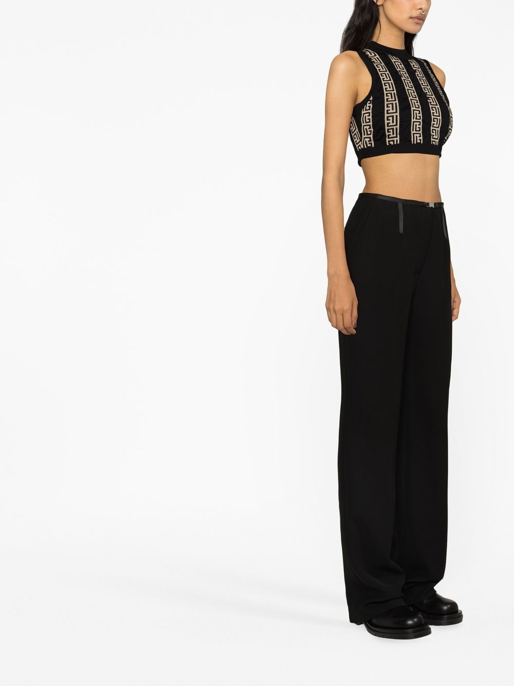 Balmain Women's Black Top - Elegant & Stylish Blouse for Casual & Evening Wear | Perfect for Parties, Dates & Office Outfits