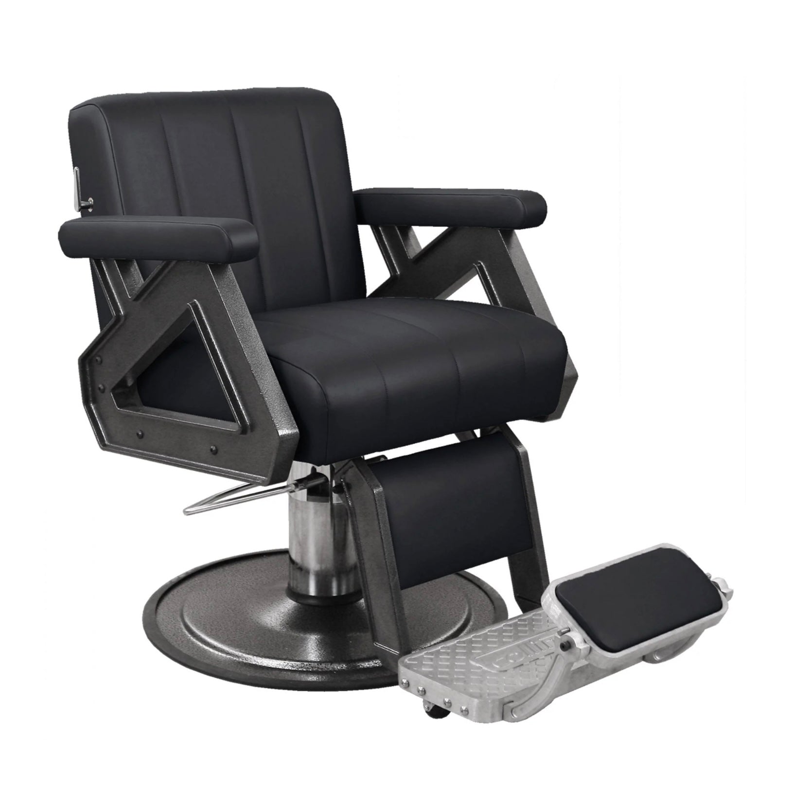 Professional Caliber Barber Chair - Heavy Duty Hydraulic Salon Styling Chair for Haircuts & Shaving - Perfect for Barbershops, Salons & Home Grooming Stations