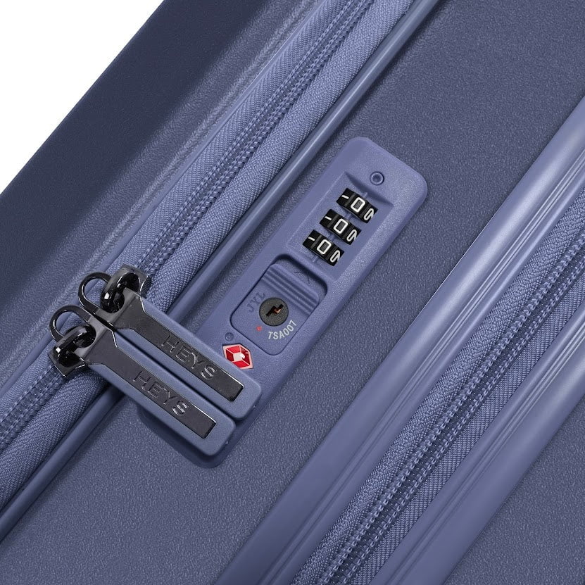 Heys EZ Fashion 3 Piece Luggage Set - Lightweight Spinner Suitcase with TSA Lock, Carry On & Checked Luggage for Travel, Business Trips & Vacations