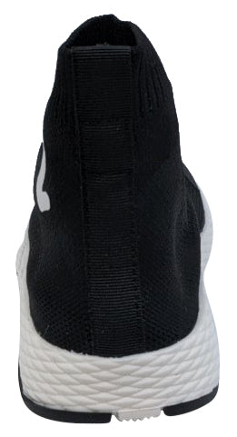 Naturino Boys Girls Cables Calza High Top Sneakers - Black & White | Comfortable Kids Shoes for School, Play & Everyday Wear