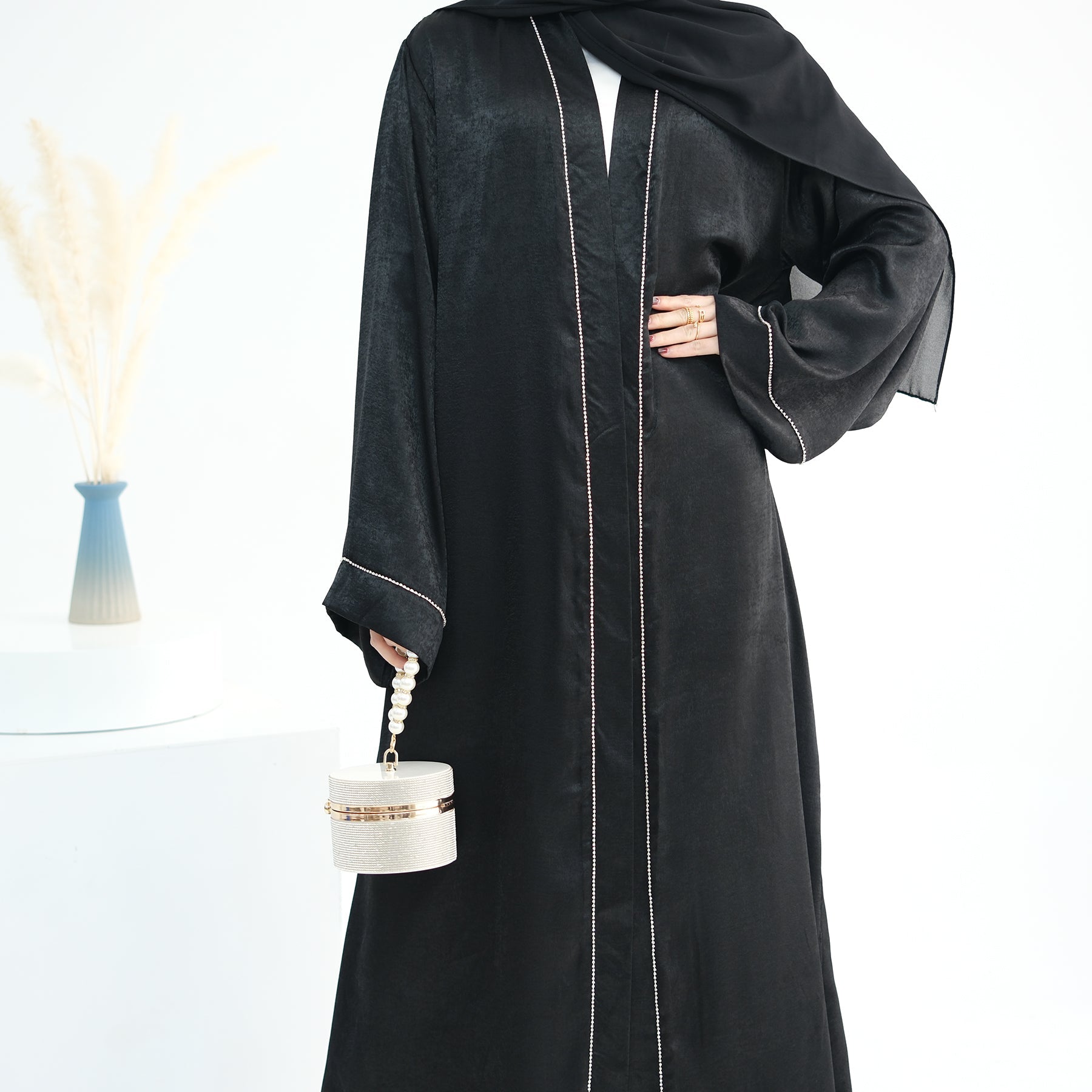 Angie Abaya Set - Black Muslim Prayer Dress for Women | Modest Islamic Clothing for Prayer & Daily Wear