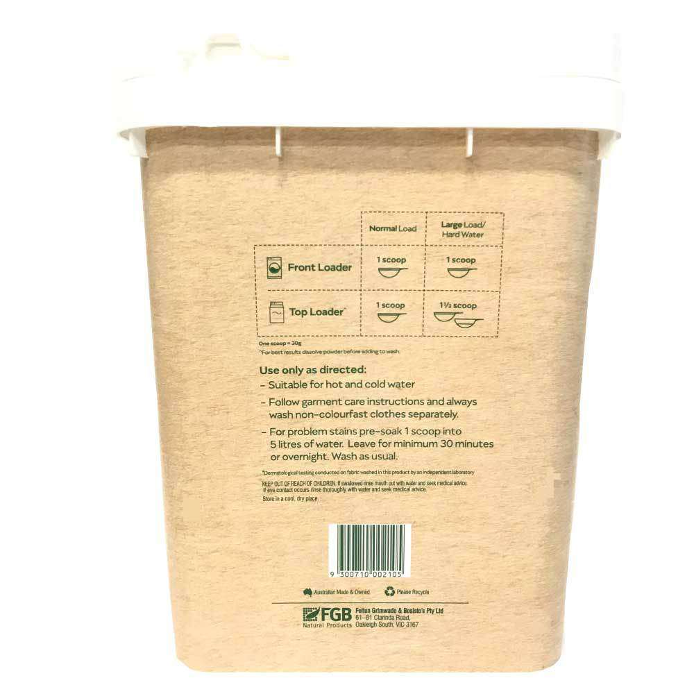 **Bosisto's 10Kg Bulk Eco Eucalyptus Laundry Detergent Powder for Sensitive Skin – Gentle & Fragrant Washing Solution for Babies, Allergies & Eco-Conscious Families**
