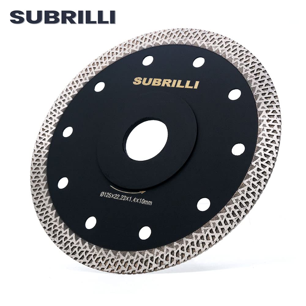 5 Inch Ultra Thin Diamond Tile Saw Blade for Porcelain, Granite & Marble - 7/8