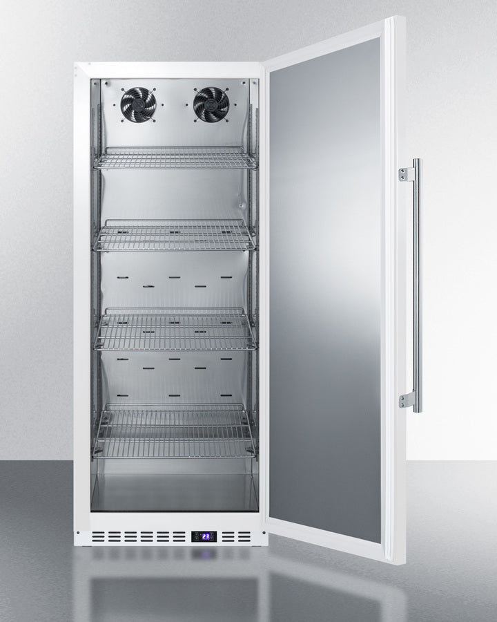 Accucold 24 Inch Wide All Refrigerator with Auto Defrost & Front Lock - FFAR12W - Perfect for Home, Office, or Commercial Use