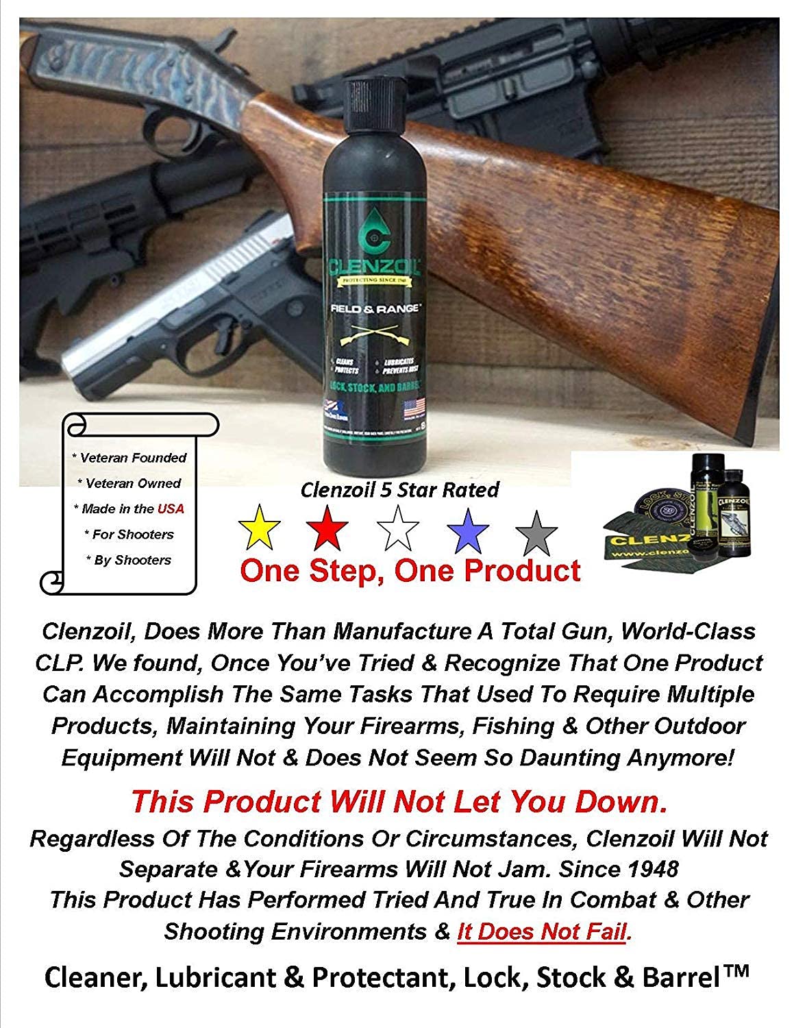 Smith & Wesson M&P Pistol Cleaning Mat - 5 PC Schematic Exploded View Work Surface Protector | Oil & Solvent Resistant Heavy Duty Pad | 3 PC Gun Cleaning Kit with Clenzoil | Perfect for Firearm Maintenance & Workshop Use