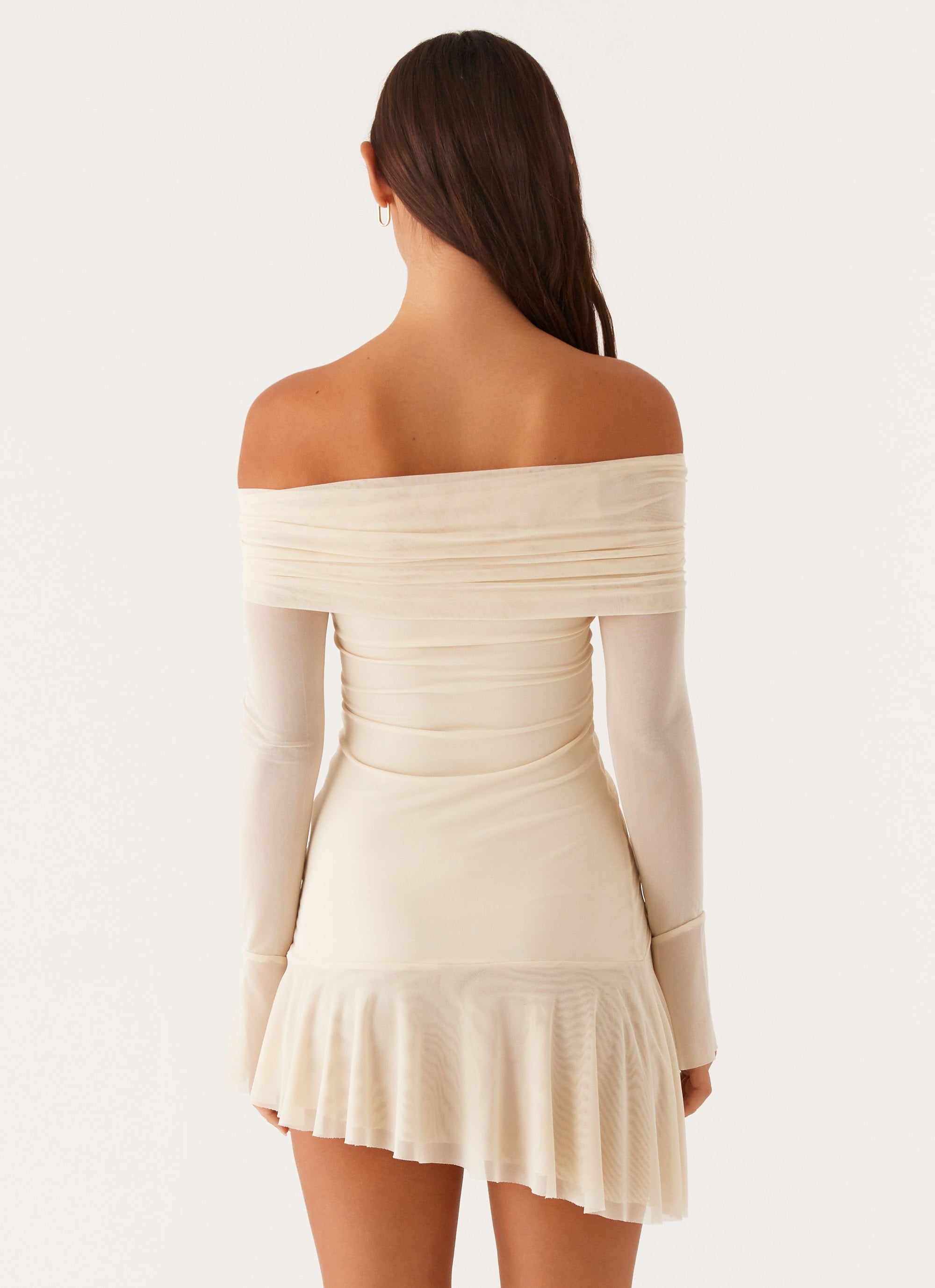 Ellis Ruched Mini Dress - Pastel Yellow | Flowy Summer Dress for Women | Perfect for Beach, Party & Date Night Outfits