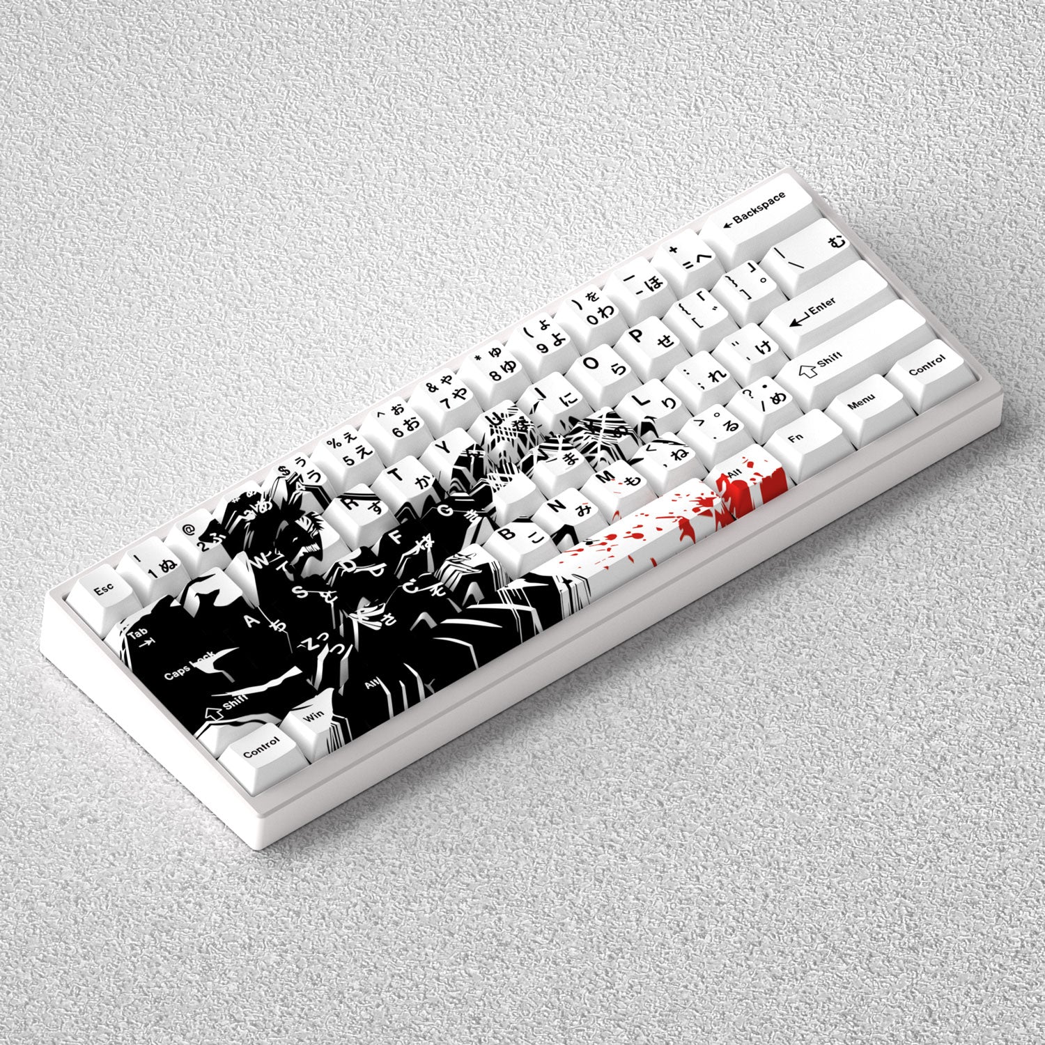 Bleach Kurosaki Ichigo Original Height PBT Engraved Keycap Set - Compatible with 60% 65% 68% Mechanical Keyboards - Perfect for Anime Fans & Custom Keyboard Enthusiasts