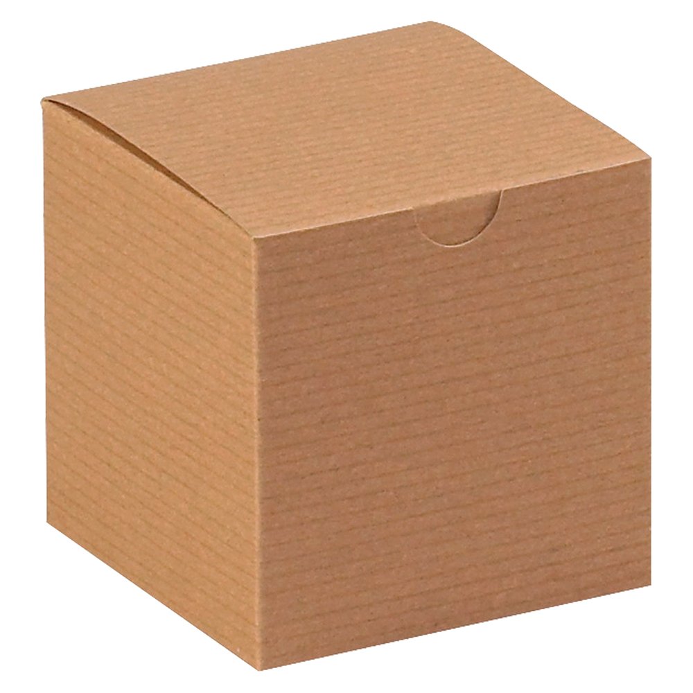 Aviditi 4x4x4 Inch Kraft Gift Boxes - Pack of 100 Easy Assembly Small Gift Boxes for Holidays, Birthdays, Wedding Favors - Perfect for Party Favors, Christmas Gifts & Special Occasion Packaging