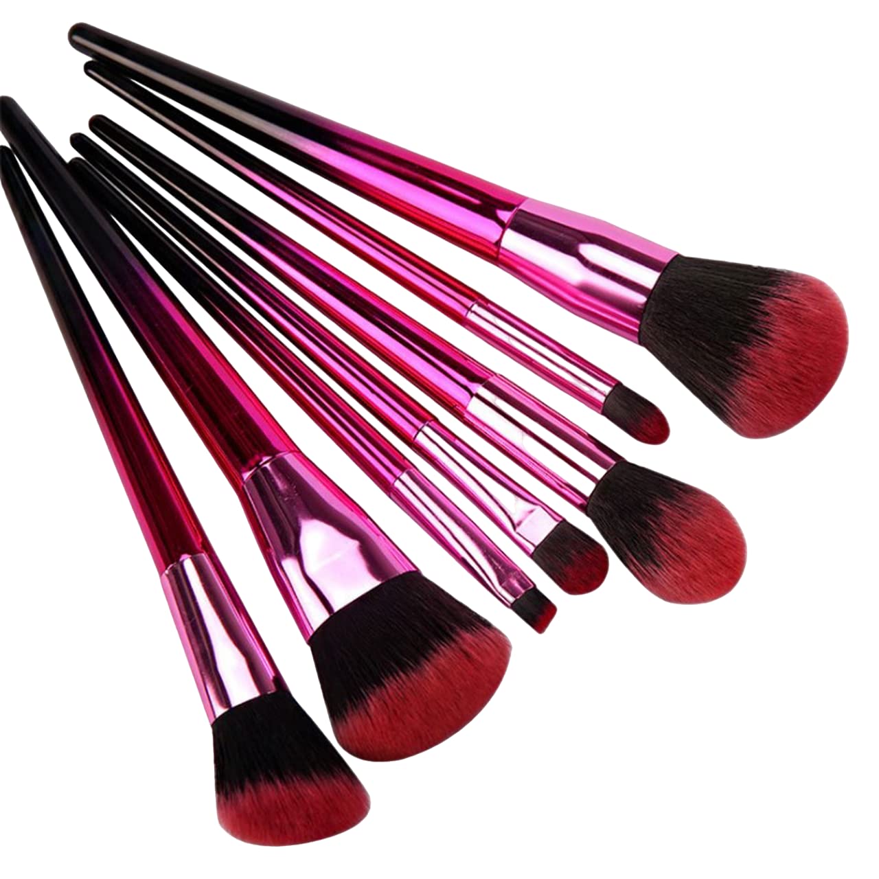 STUNHUB Professional 7-Piece Makeup Brush Set - Foundation, Eyeshadow, Blush, Highlighter & Contour Brushes for Flawless Face & Eye Makeup | Perfect for Women & Girls | Ideal for Daily Use, Travel & Professional Makeup Artists