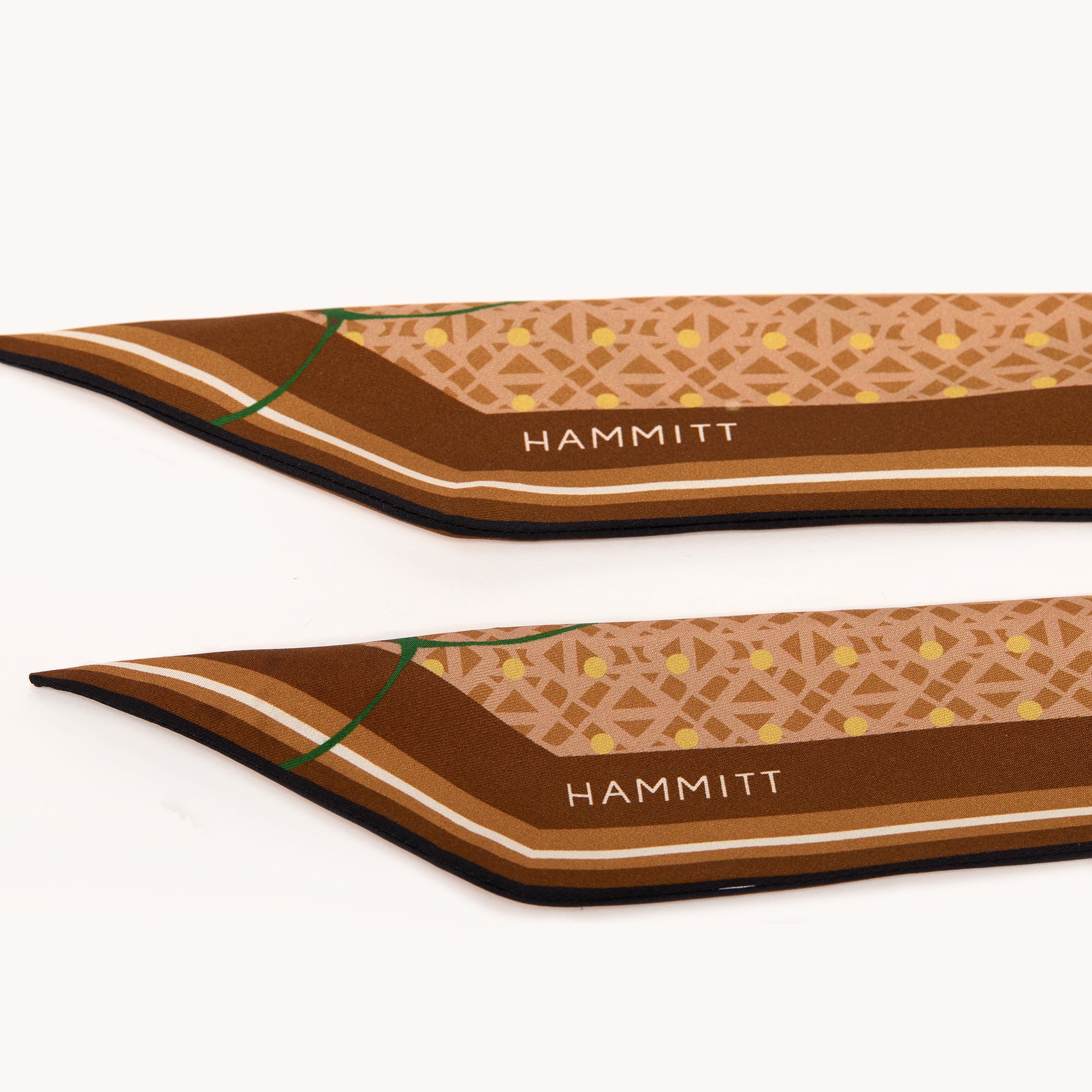 Luxury Silk Scarf with Signature Vine Pattern - Elegant Womens Fashion Accessory for Office, Party & Special Occasions