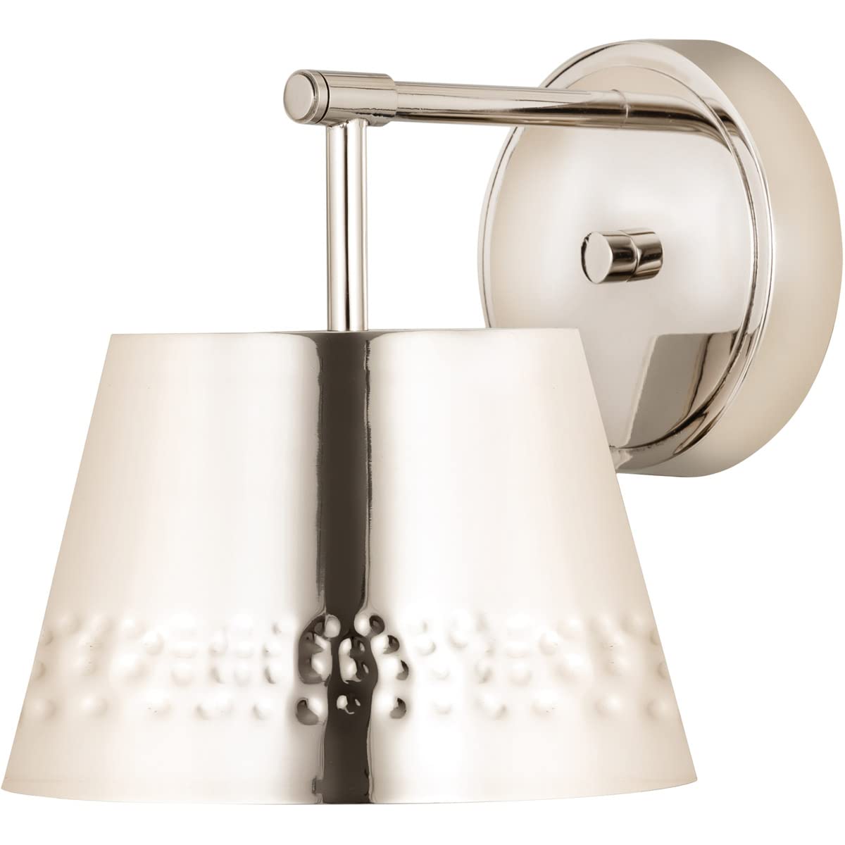 Z-Lite 6013-1S-PN Single Light Wall Sconce - Modern Indoor Lighting Fixture for Bedroom, Hallway & Living Room Decor