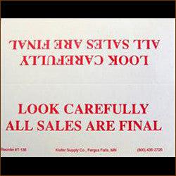 11 x 17 Laminated Sign - No Auction Staff Assistance - Durable Notice for Auction Events, Business Offices & Public Spaces