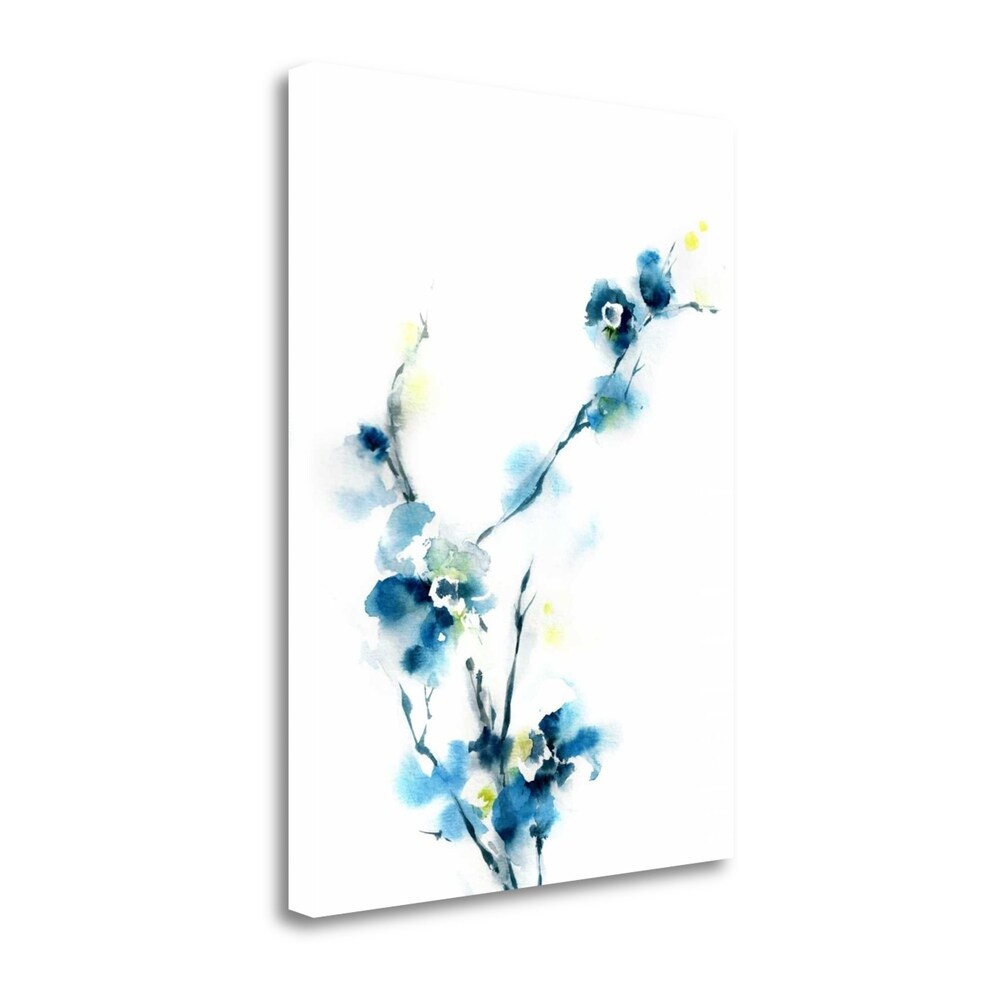 Blue Blossoms By Canotstop - Premium Fine Art Giclee Print on Gallery Wrap Canvas - Ready to Hang Wall Decor - Perfect for Living Room, Bedroom & Office Decor