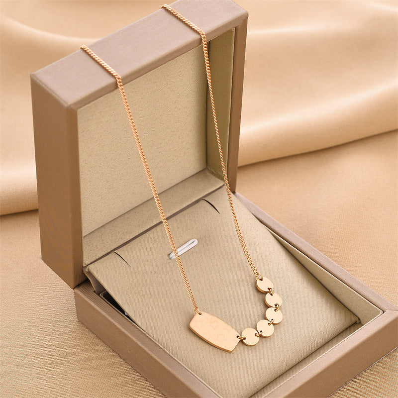 2023 Fashion Titanium Steel Necklace for Women - Hypoallergenic, Colorfast Jewelry - Trendy European & American Style Accessories - Perfect for Daily Wear, Parties and Gifts