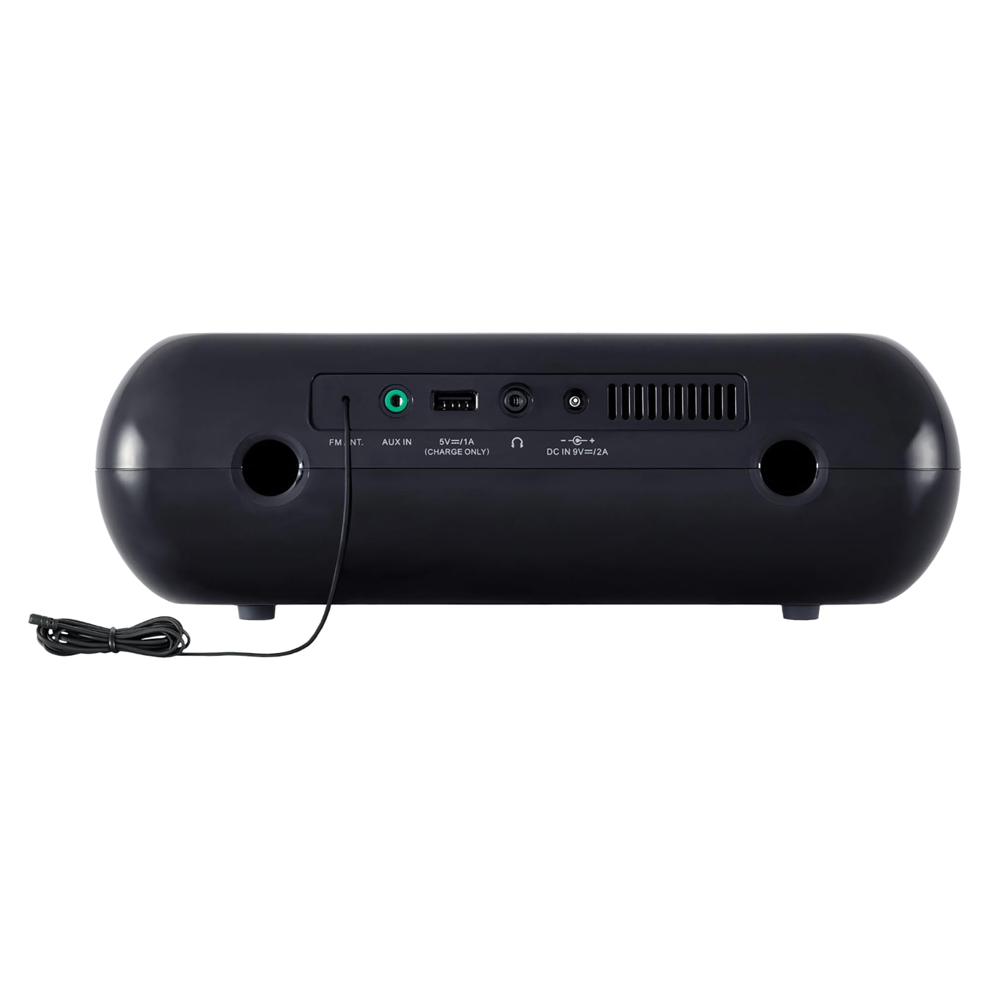 Sangean RCR-20 AM/FM Bluetooth Clock Radio with Digital Tuning, Aux-in, USB Charger & Battery Backup - Perfect for Bedroom, Office & Travel (Black)