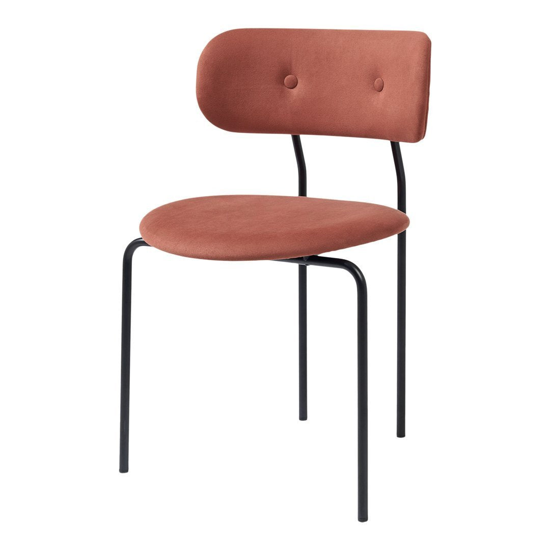 Modern Coco Dining Chair - Mid Century Style Wooden Kitchen Chair with Upholstered Seat - Perfect for Dining Room, Kitchen, Breakfast Nook & Home Office