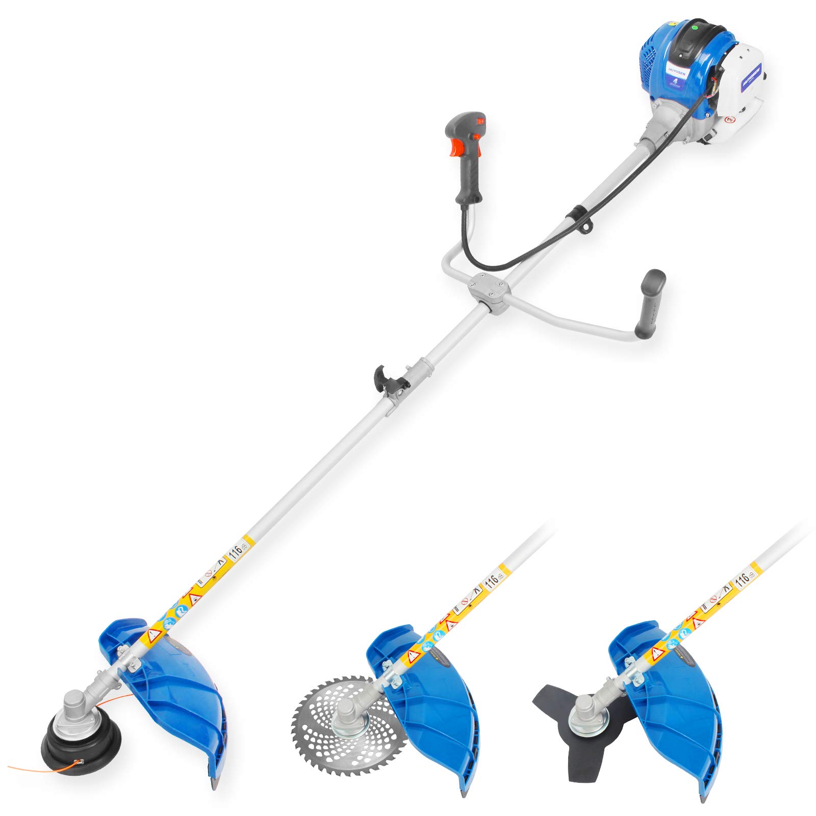 HUYOSEN 38.9cc 4-Cycle Gas Powered Weed Eater - Straight Shaft Brush Cutter & Grass Trimmer with String - Professional Grade Gasoline Weed Whacker for Lawn Care, Yard Maintenance & Landscaping