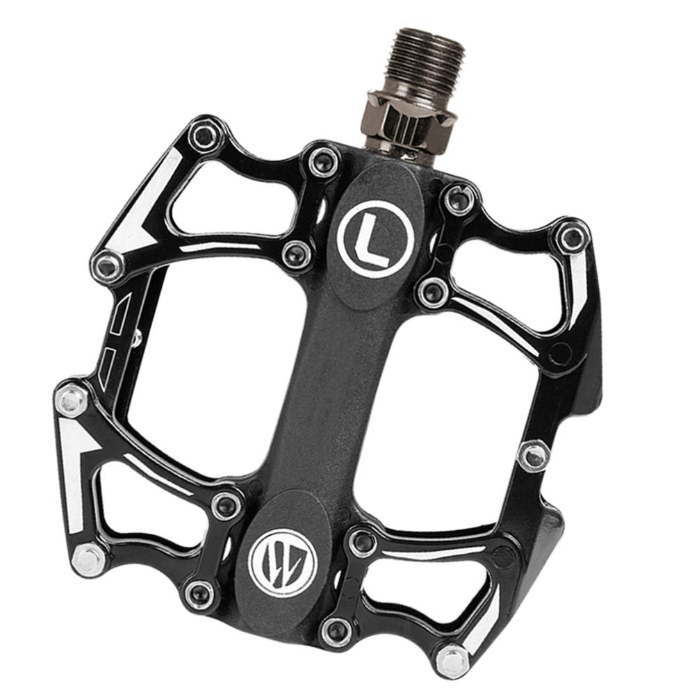BESPORTBLE Universal Bike Pedals - MTB & Road Bike Pedal Replacement with Cleats, Platform Pedals for Mountain & Cycling Shoes - Ideal for Commuting, Trail Riding & Road Biking