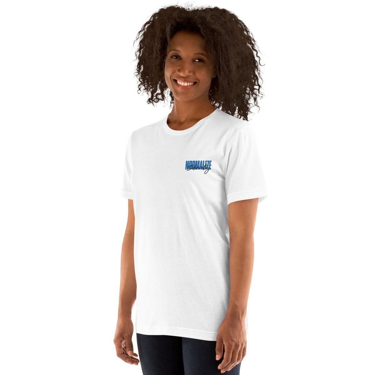 Normalize Sobriety Embroidered T-Shirt - Inspirational Sobriety Awareness Tee for Recovery & Support | Perfect for AA Meetings, Sober Events & Addiction Recovery Advocacy