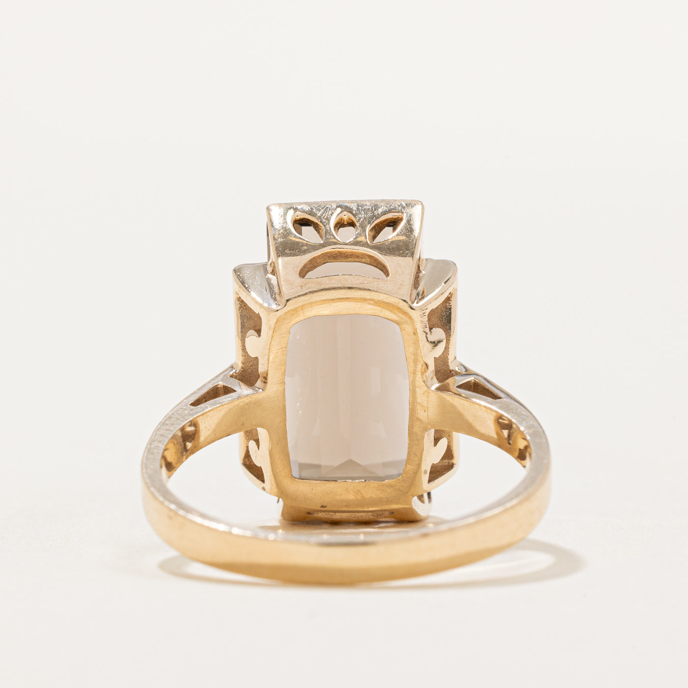 Smoky Quartz Cocktail Ring for Women - 7.50 Carat Genuine Stone - Size 8.25 - Elegant Evening Party Jewelry Gift for Her - Perfect for Weddings, Date Nights & Special Occasions