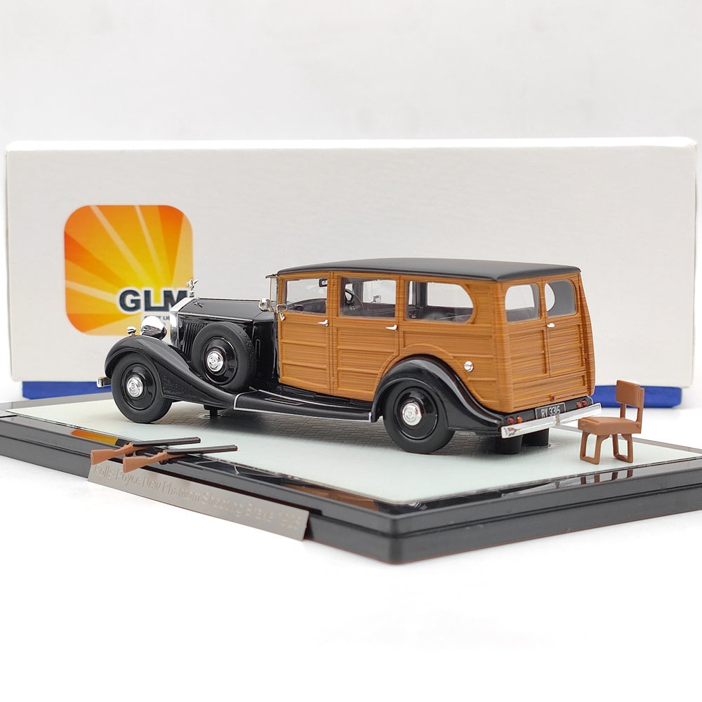 1/43 Scale 1928 Rolls Royce New Phantom Shooting Brake Resin Model Car - Limited Edition Collectible #43204702 | Perfect for Display, Car Enthusiast Gifts & Vintage Model Collections