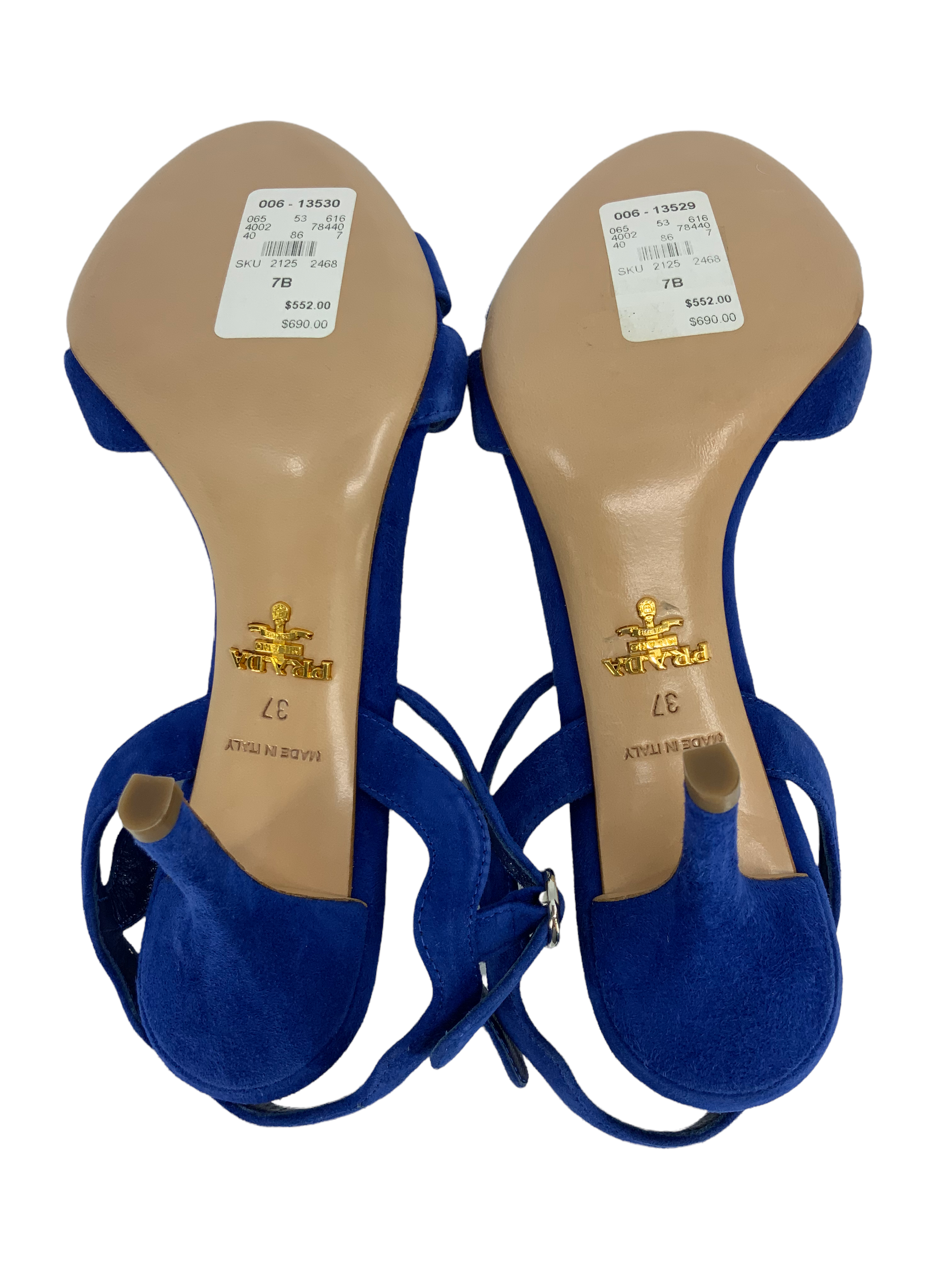 Prada Wavy Strap Scalloped Suede Sandals Women's Size 7 | New Luxury Designer Heels for Summer Outfits & Beach Weddings