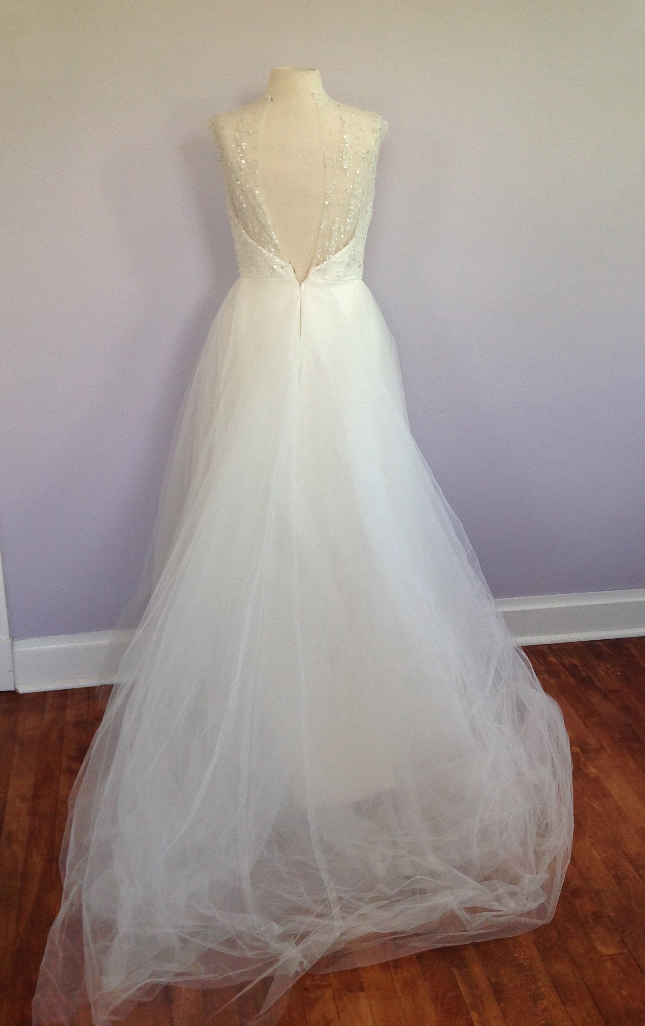 Tara Keely TK2302 Sample Wedding Gown - Elegant Lace Bridal Dress for Bride, Perfect for Church Ceremony & Outdoor Wedding Photos