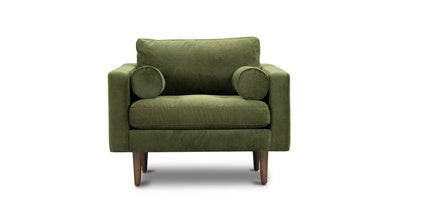 Luxury Napa Velvet Lounge Chair - Soft & Comfortable Modern Accent Chair for Living Room, Bedroom, or Office - Perfect for Relaxing, Reading, and Entertaining Guests