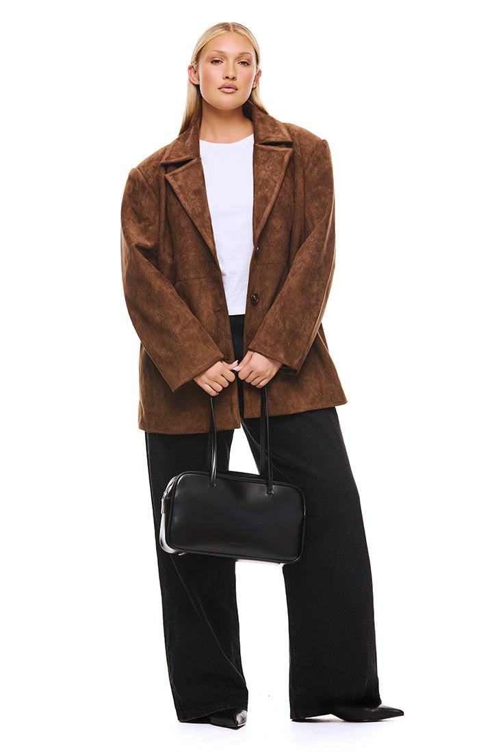 Stylish Brooklyn Brown Blazer for Men - Premium Wool Blend Formal Jacket - Perfect for Business, Office, and Special Occasions