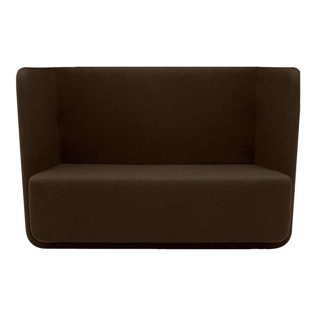 Demacker Woven Basket Sofa - Low Profile Modern Lounge Chair with Soft Cushions for Living Room, Bedroom, or Patio Relaxation
