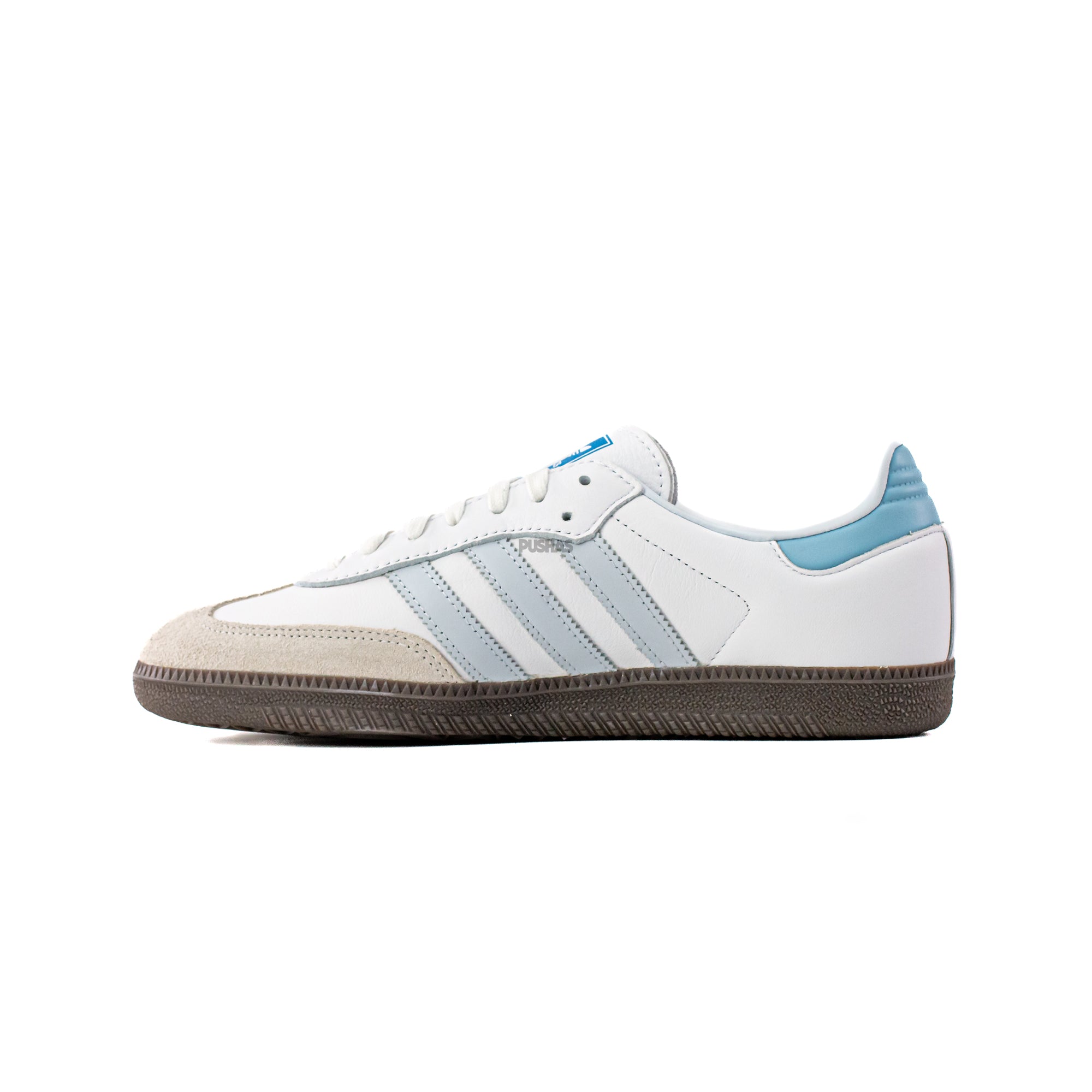 Adidas Samba OG Sneakers White Halo Blue 2023 - Classic Comfortable Casual Shoes for Men & Women - Perfect for Streetwear, Gym, and Everyday Wear