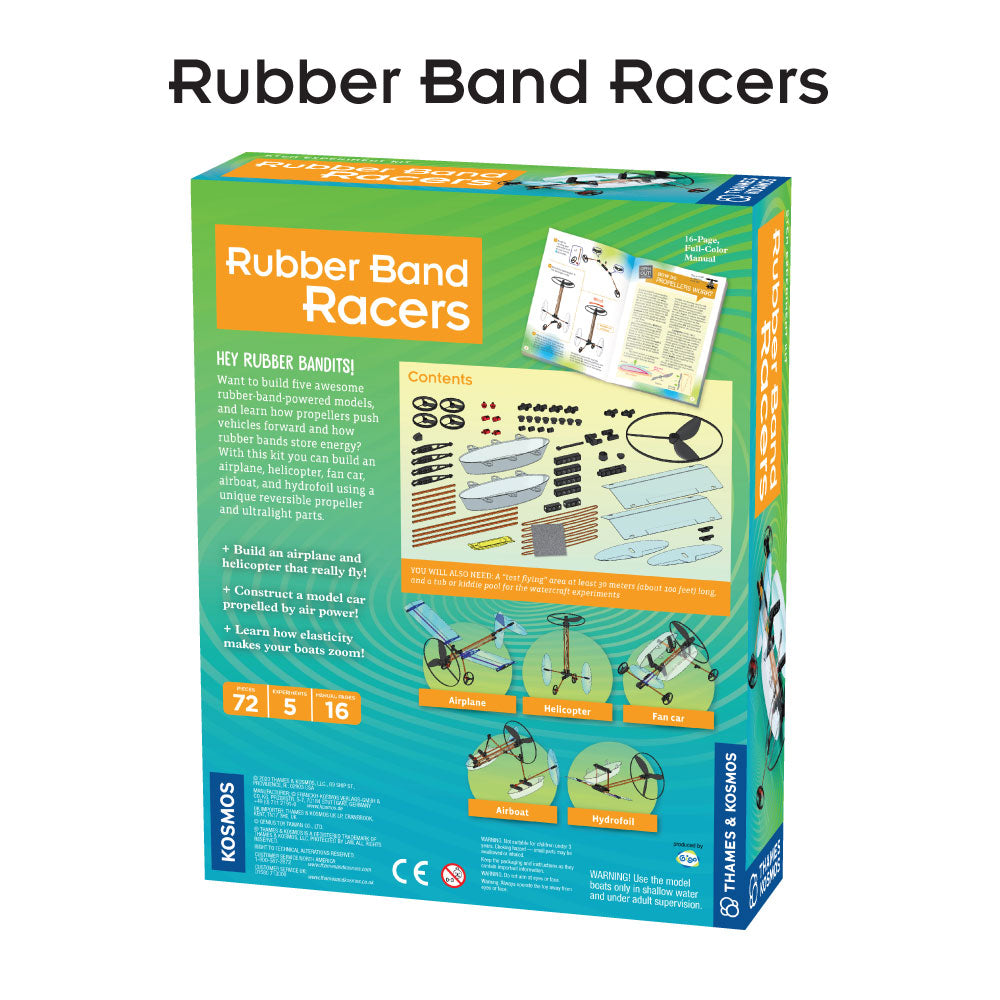 Fun & Educational Engineering 3-Pack: Ultralight Airplanes, Rubber Band Racers & Solar Powered Rovers - STEM Learning Toys for Kids Ages 8-12 - Perfect for Science Fairs, Classroom Projects & DIY Engineering Activities