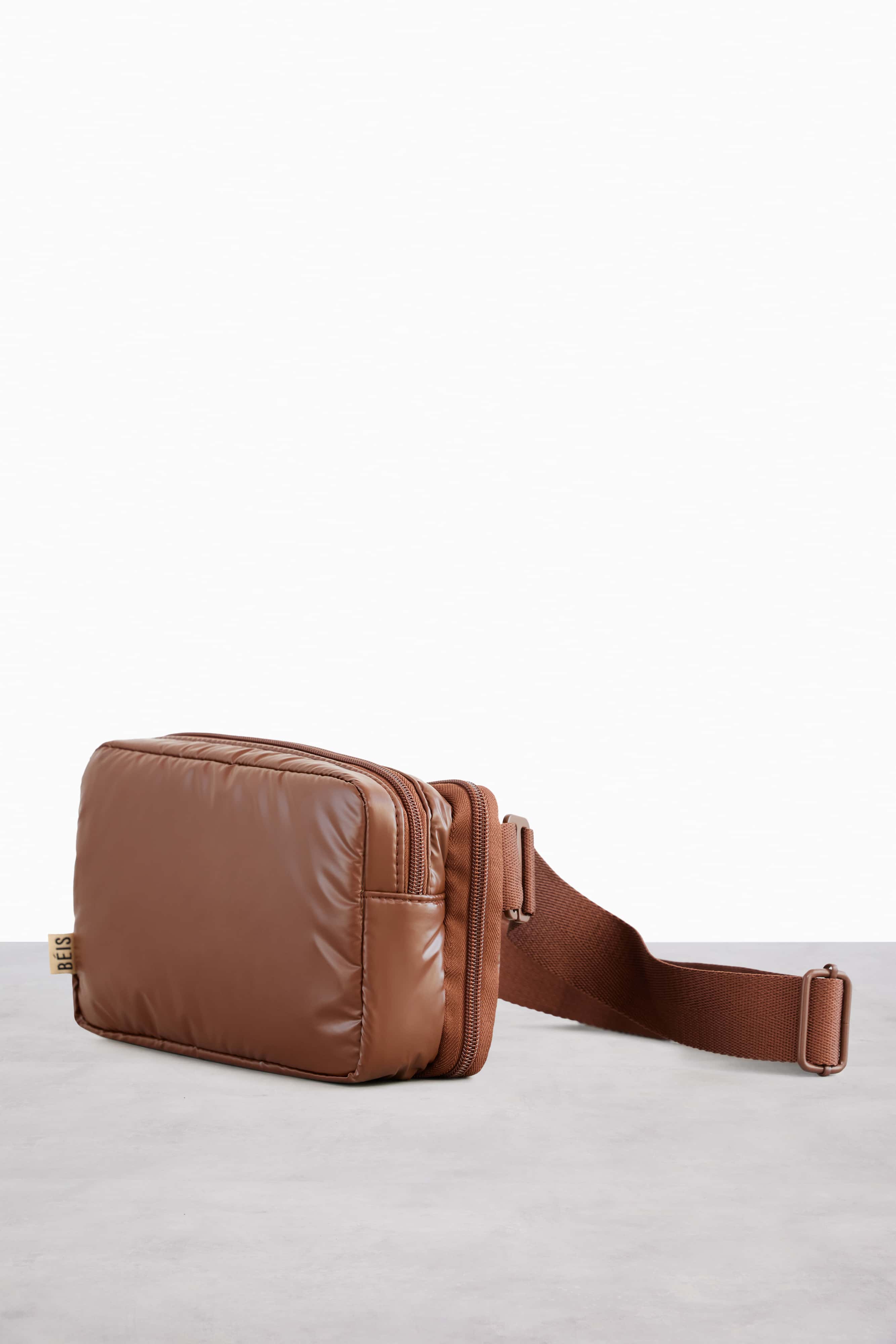 Expandable Leather Pouch in Maple Brown - Perfect for Travel, Office & Everyday Essentials Storage