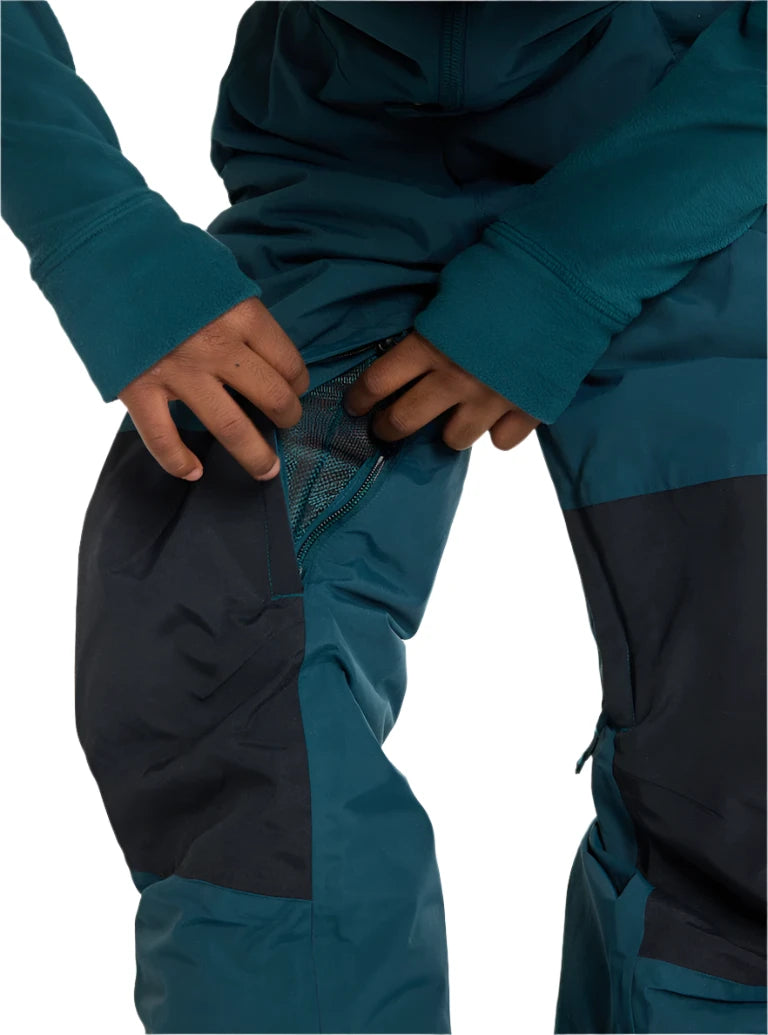 Burton Junior's Skylar 2L Waterproof Snow Bib Pants for Kids 2025 - Warm Winter Ski & Snowboard Gear for Boys & Girls