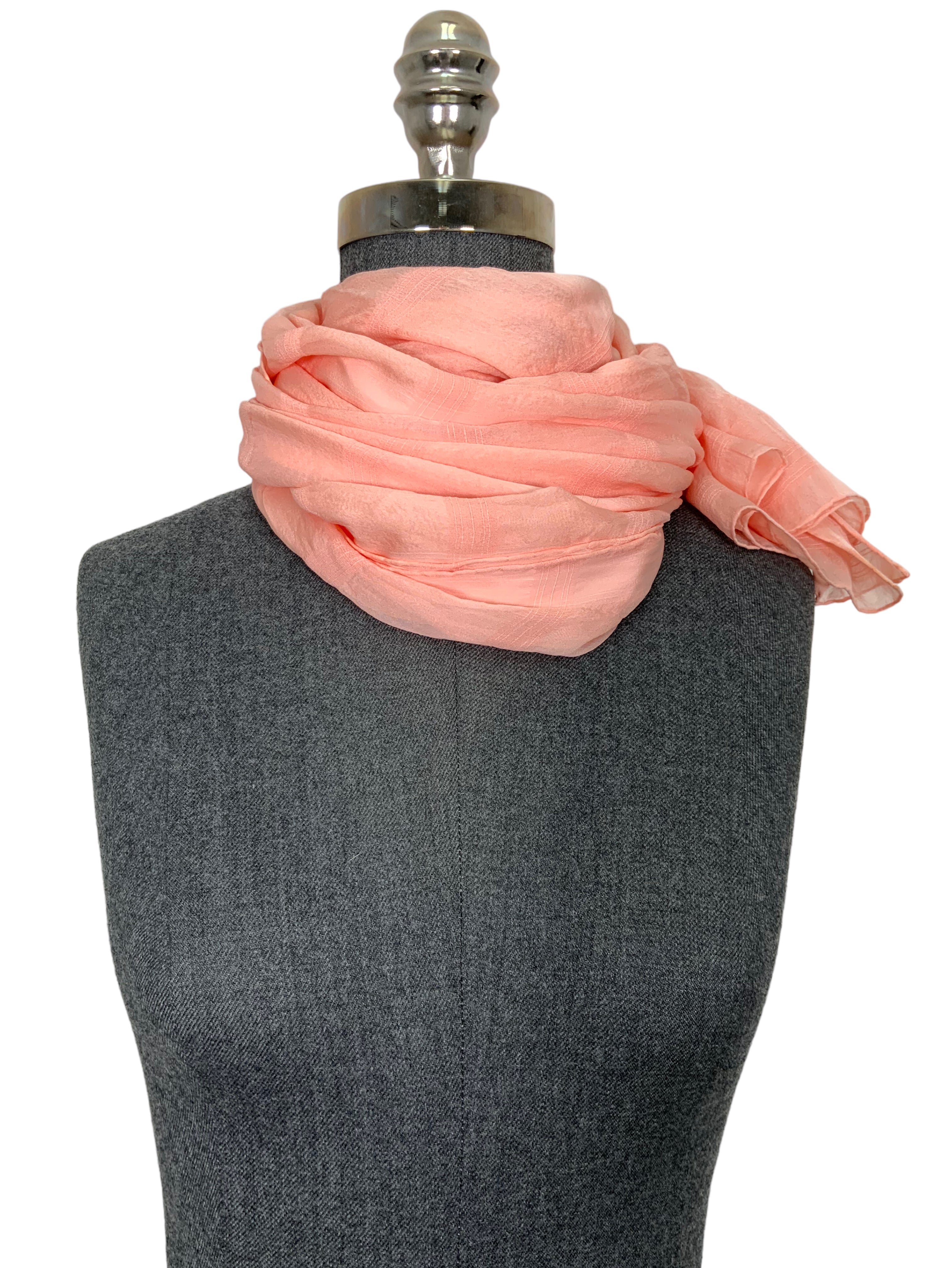 LORO PIANA Sheer Silk Oblong Scarf - Luxury Womens Fashion Accessory for Office, Travel & Special Occasions