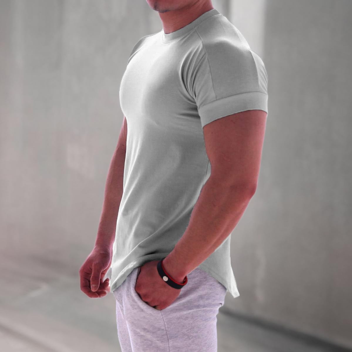 Men's Muscle Fit Cotton Lightweight Workout T-Shirt - Breathable Gym & Training Tee for Running, Weightlifting & Casual Wear - T24