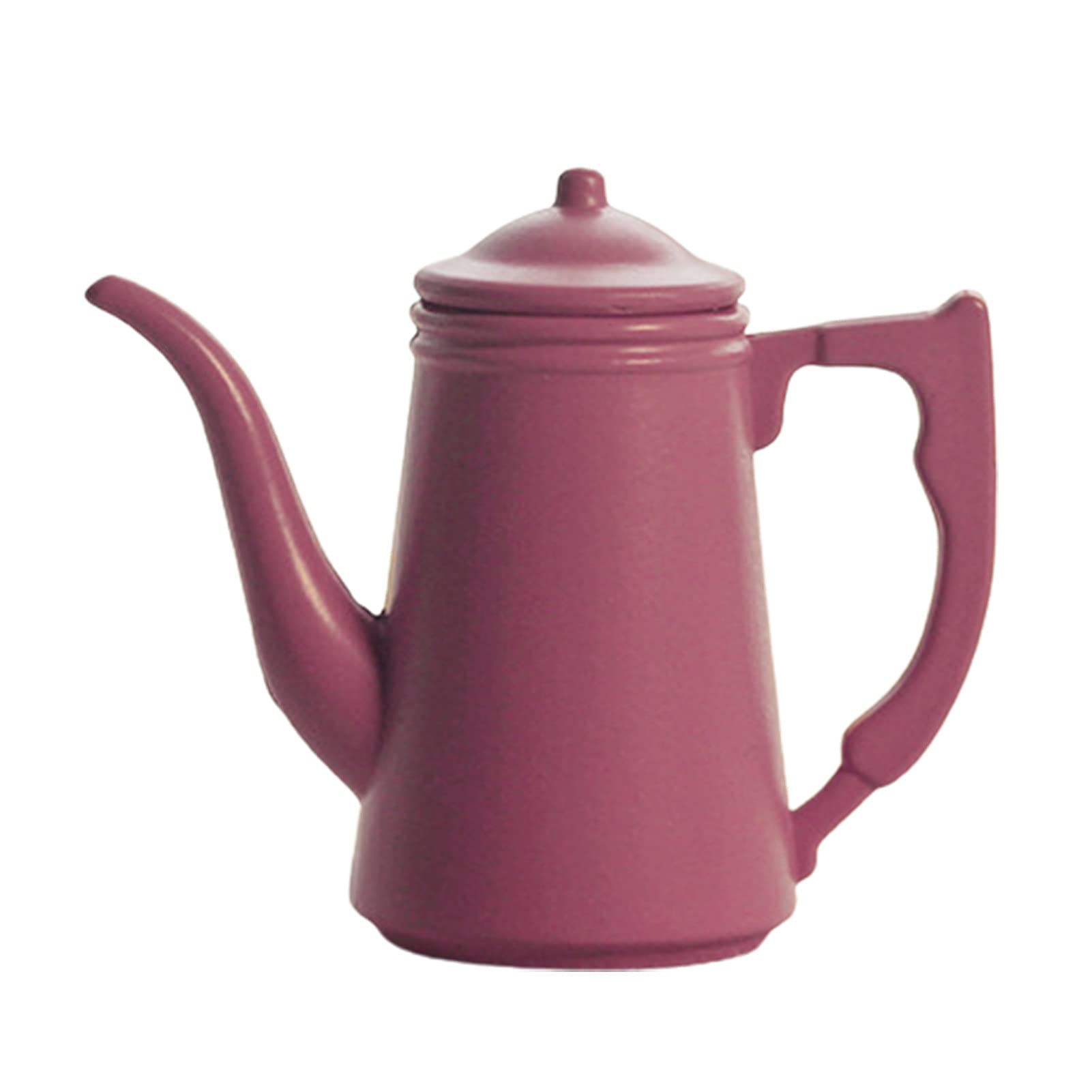 Hislave Miniature Teapot Set - Bright Rose Red Dollhouse Tea Kettle for Kids, Perfect Birthday Gift for Children's Tea Party Pretend Play & Dollhouse Decor