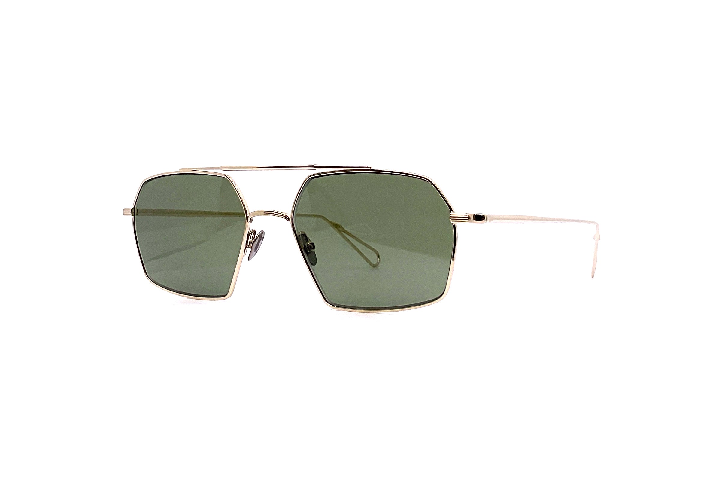 Ahlem Haussman Sun Sunglasses - Grey Gold Frame with UV Protection - Perfect for Outdoor Activities, Beach, and Driving
