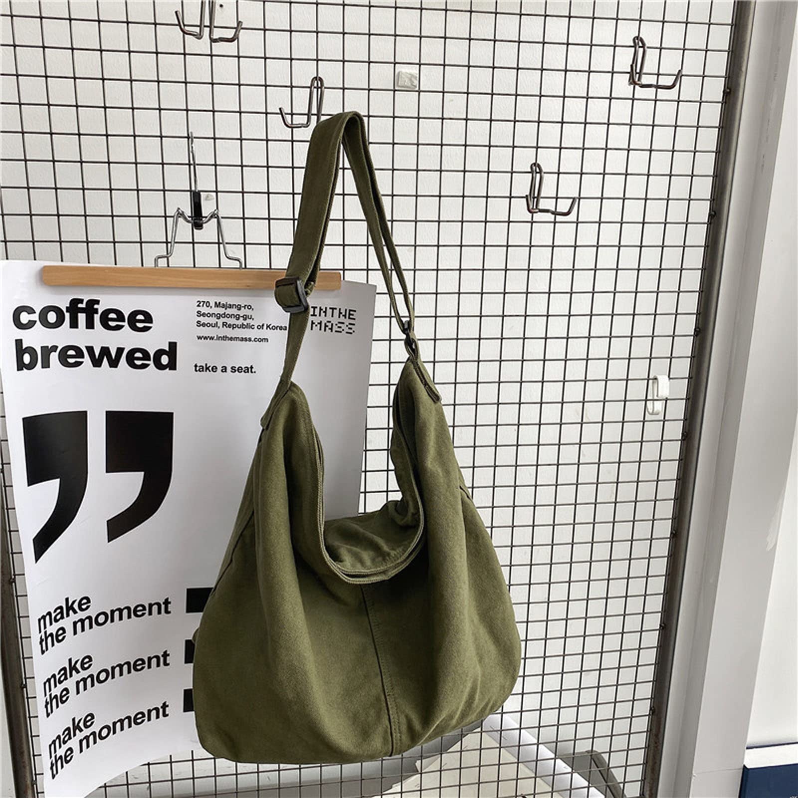 Stylish Canvas Tote Bag for Women & Men - Large Capacity Casual Shoulder Handbag - Perfect for Shopping, Beach, Work & Travel