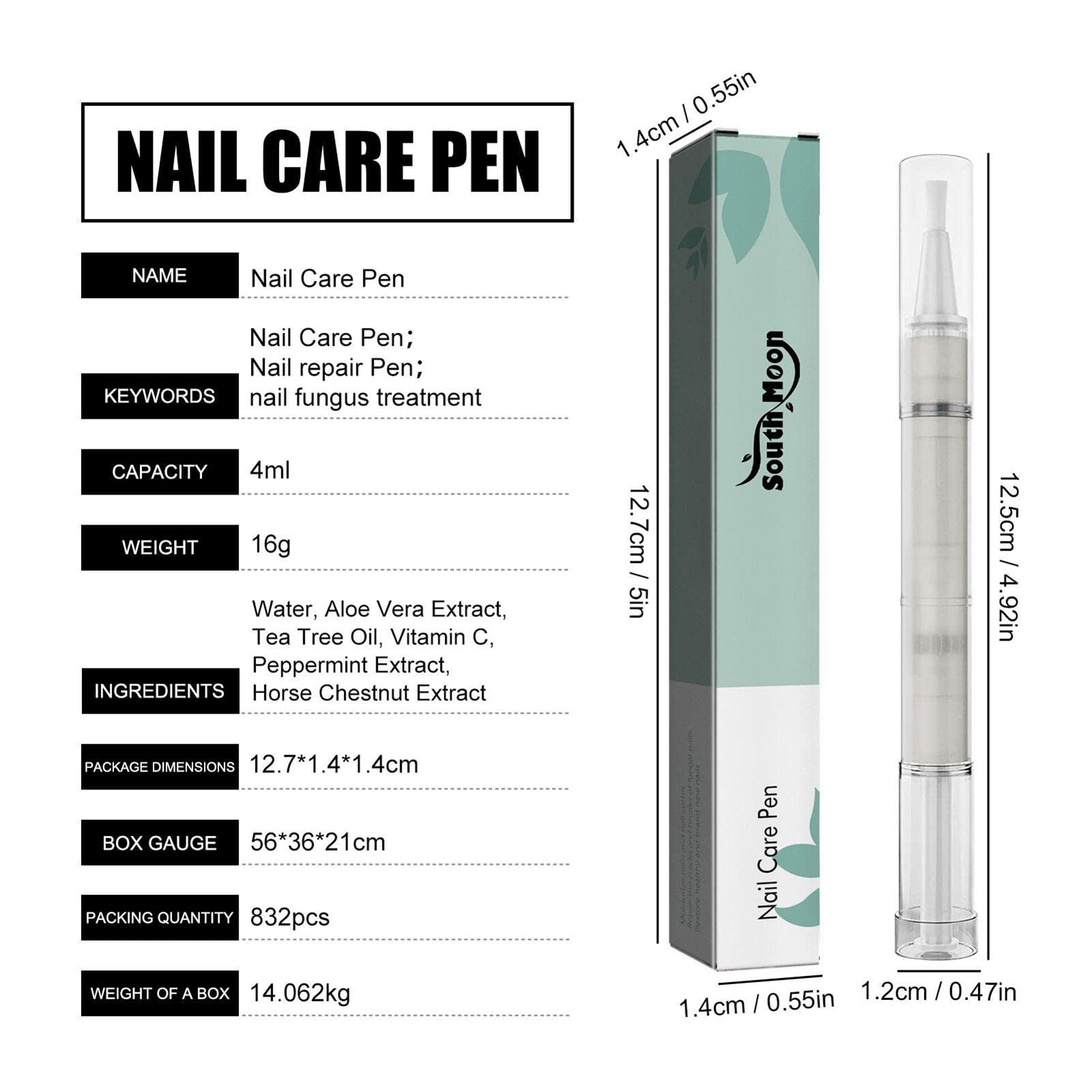 Organic Cuticle Oil Pen 3ml - Vitamin Enriched Nail Strengthener & Cuticle Softener for Healthy Nails | Perfect for Home Manicures, Salon Nail Care & DIY Nail Treatments